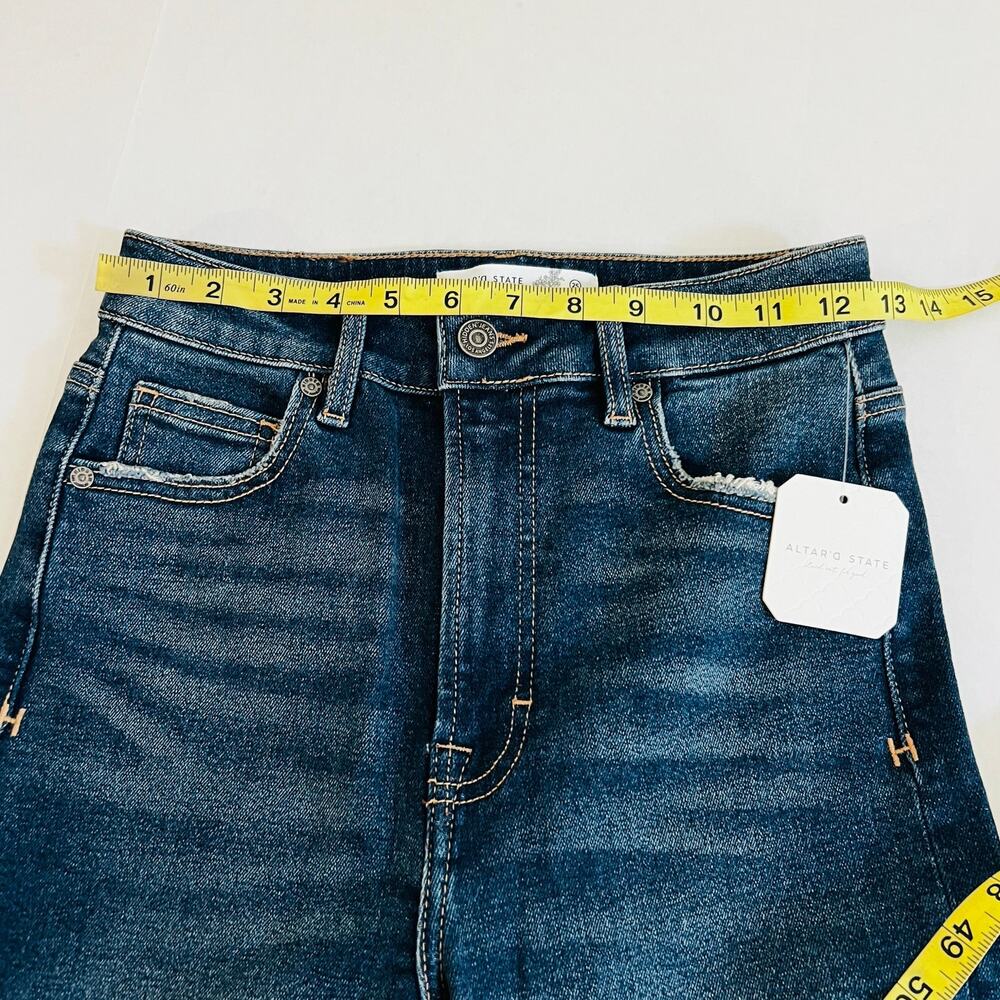 Altar’d State High Rise Boot Cut Jeans Size 25 NWT Blue - Picture 6 of 9